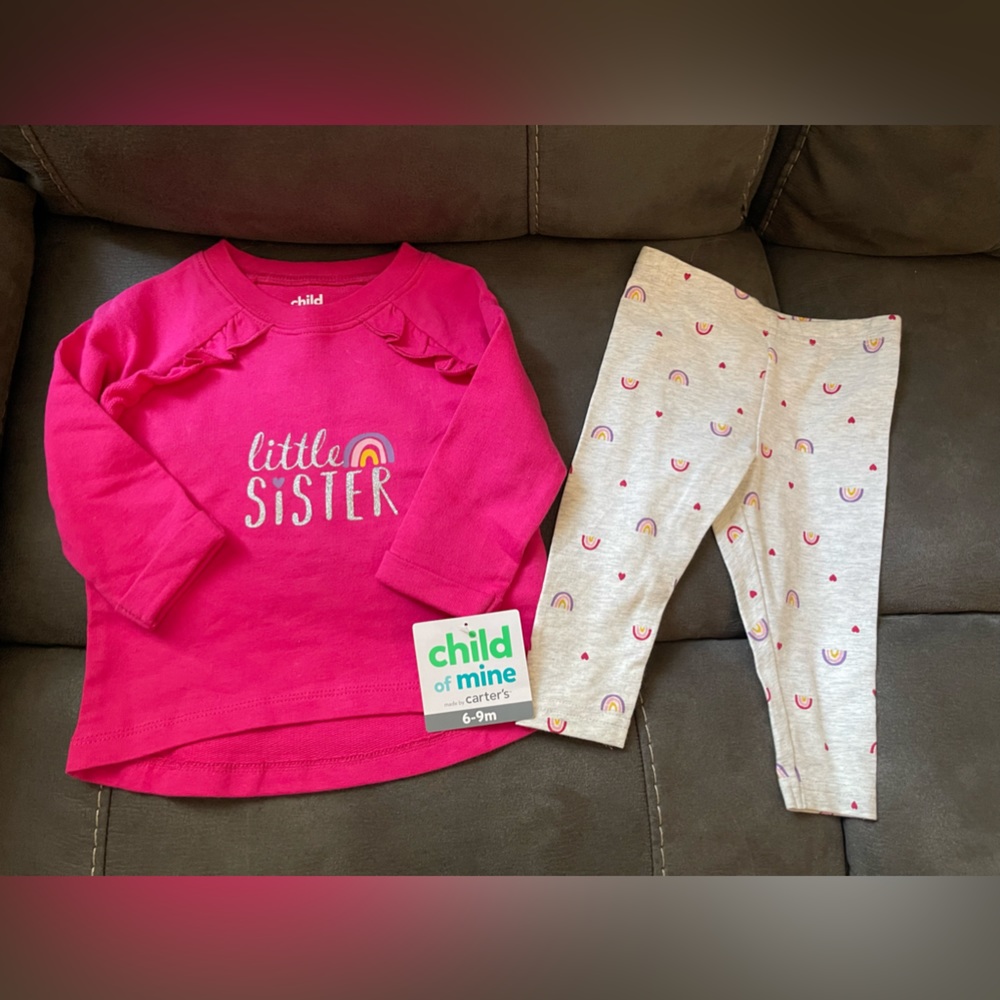 Carters “little sister” long sleeve set